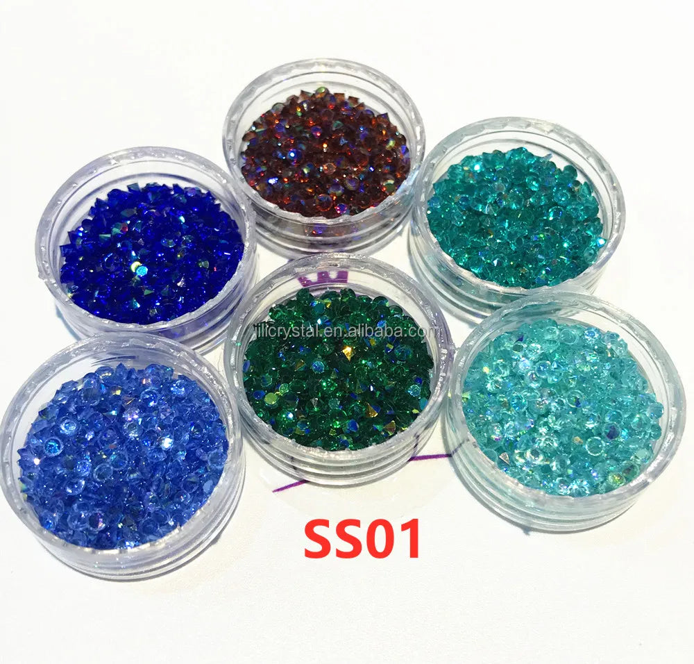 High Quality Bulk Rhinestone Mixed Sparkling Thin Sheets Decorative Rhinestone Crafts