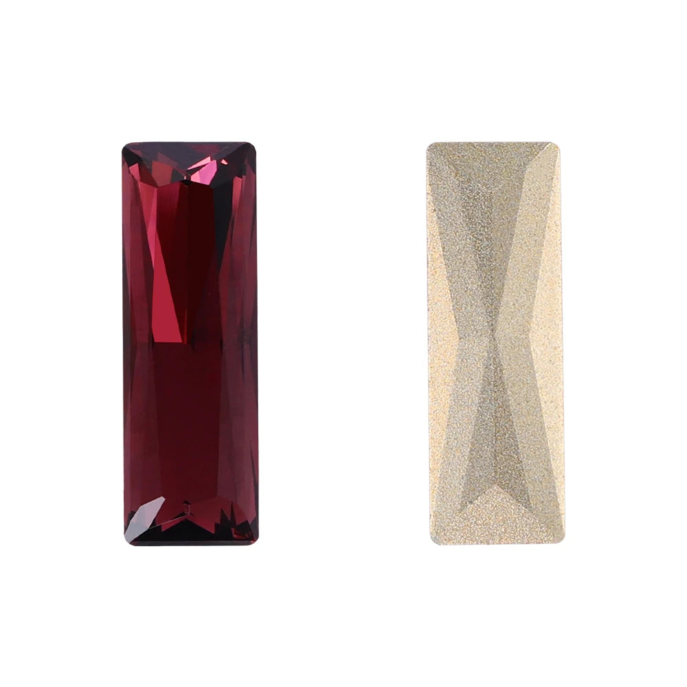 Factory Direct Wholesale New Product Explosion K9 Glass Crystal Rectangle Bling Bright Shining Rhinestones DIY Decoration Grade