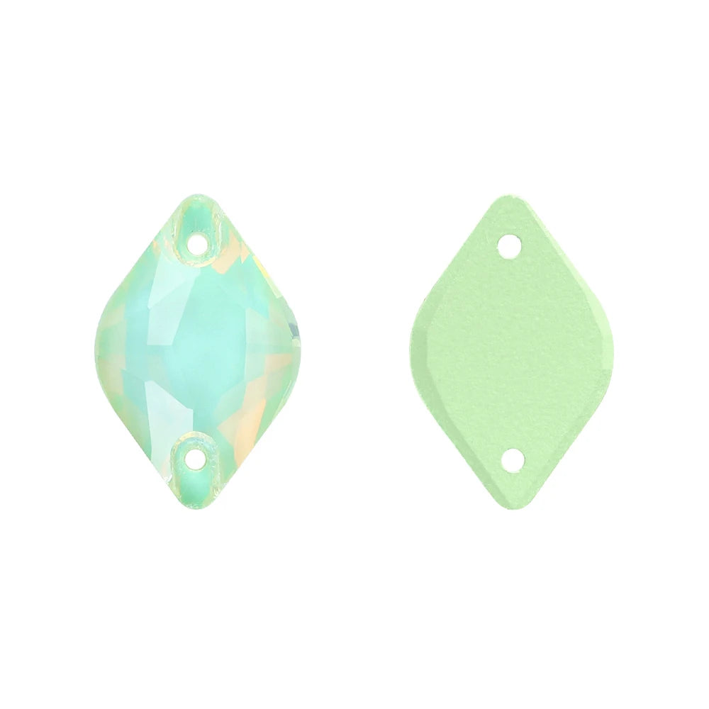 Wholesale Lemon AB Crystal Bling Custom Sew-on Rhinestones 5A Quality FlatBack 2 Holes Sewing Stones Bling Wedding Decoration