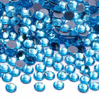 Factory Price Wholesale Flat Back Hotfix Glass Crystal Rhinestone Round Hotfix Crystal Stone for Clothing Accessories