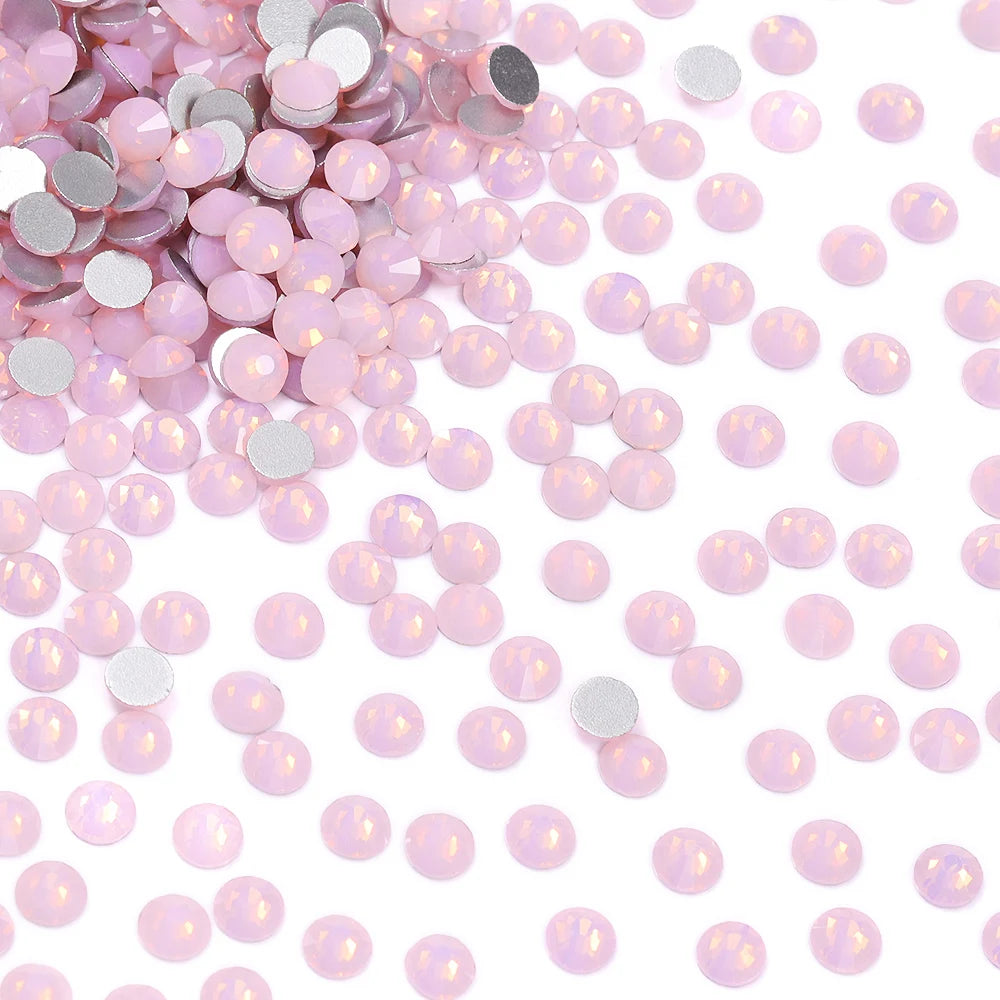 Wholesale Rhinestones 100 Colors Ss06-ss34 Crystal Rhinestone Non Hotfix Flat Back for Top Decoration Accessories