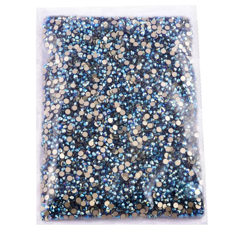 High Quality Big Pack 16 Cut Facets Rhinestone 14400 PCS Crystal AB Non Hot Fix Flatback Rhinestones for Dress