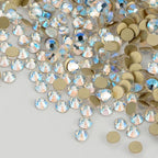 Wholesale Blue Moonlight Effects Glass Flatback Rhinestones SS3-SS30 Non Hotfix Strass Glue on Nail Art Decoration
