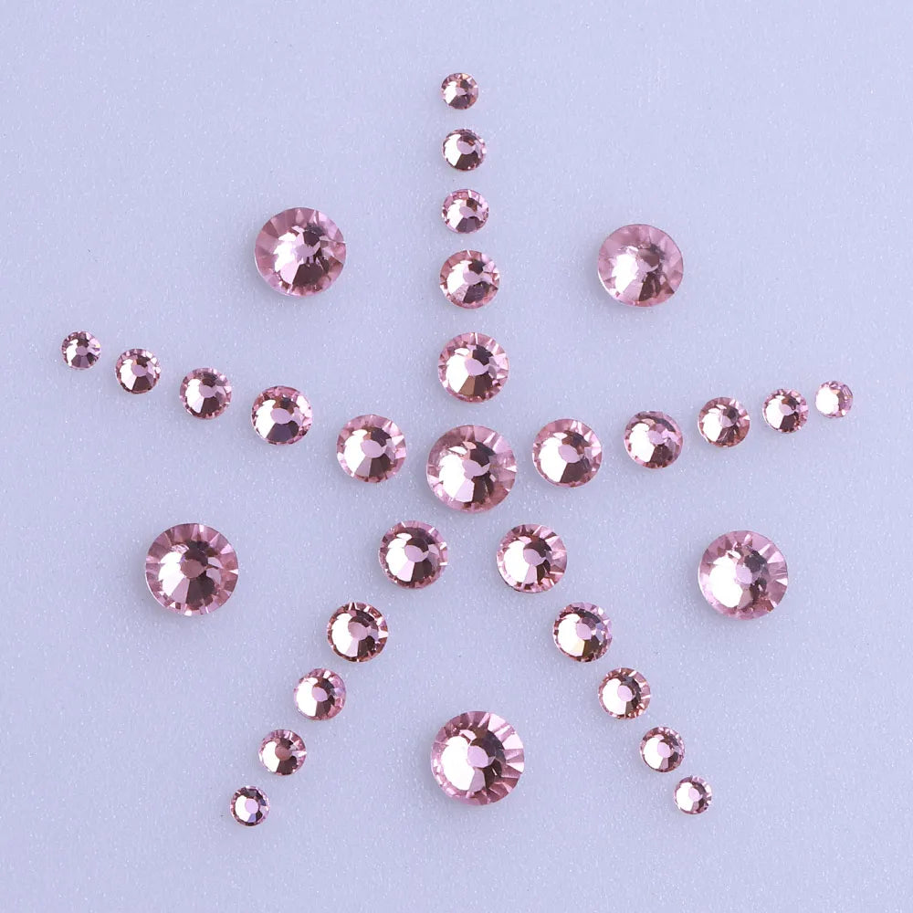 QIYI Wholesale Mixed Size Ss4-ss20 Bling Crystal Rhinestones Bulk for Decorative Nail Art Crafts