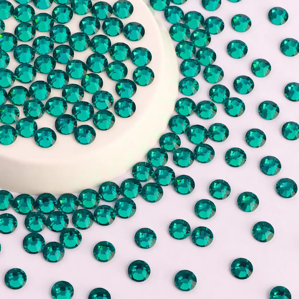 Crystal Wholesale Supplier SS3-SS50 Glass Flatback Rhinestones Non Hotfix Glitter Diamond Stone for Nail Art