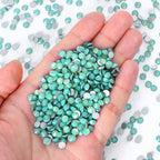 30 Kinds Green Rhinestone New Colors Wholesale Rhinestone Non Hotfix Flat Back Crystal Glass  for GYM Clothing