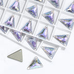 3271 Hot Selling Slim Triangle Factory Direct Wholesale High Quality Durable Shimmering Clear Glass Crystal Sew-On Rhinestones