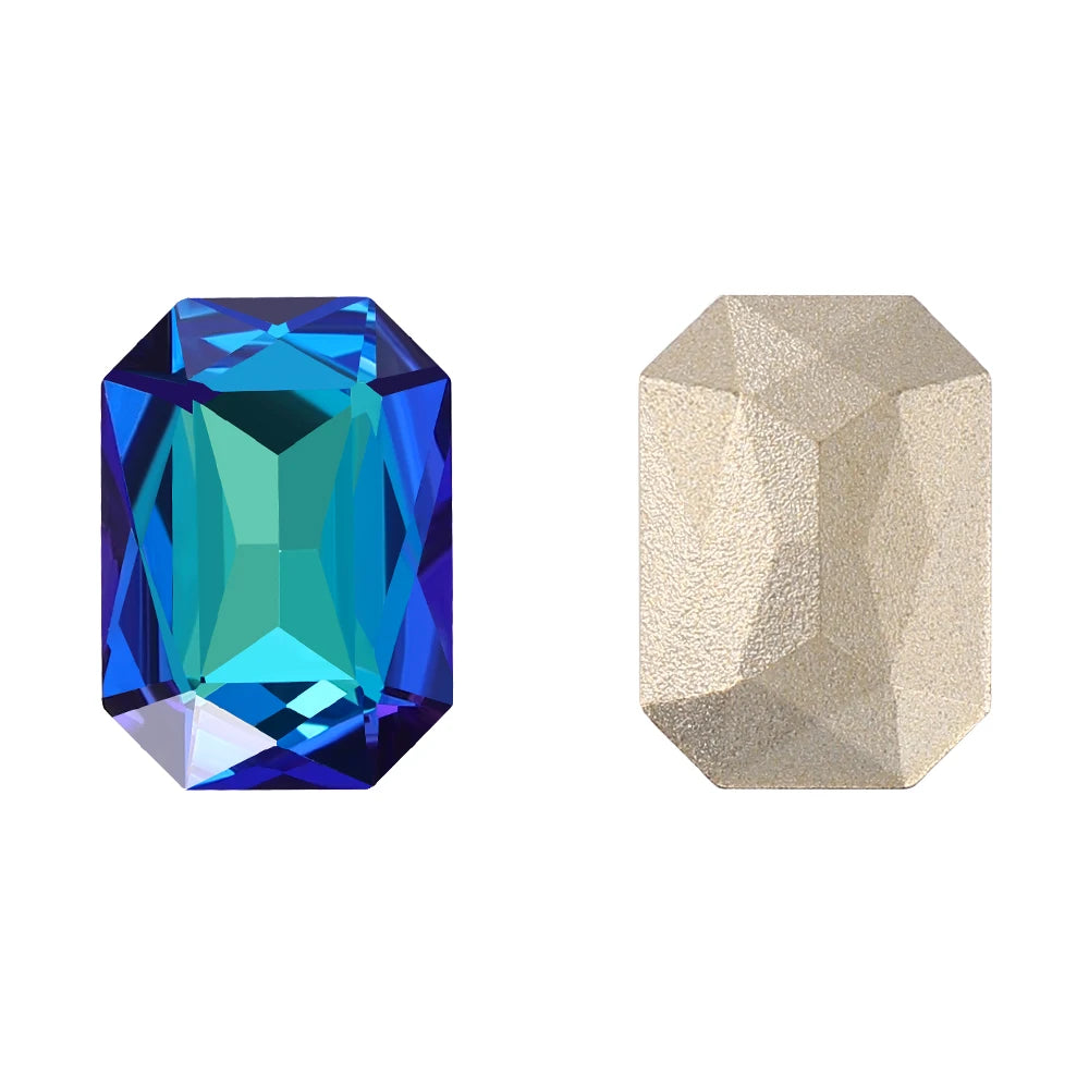 QIYI K9 Glass Grade AAAAAA Loose Rhinestones Maxi Cushion Octagon Point Back Stones