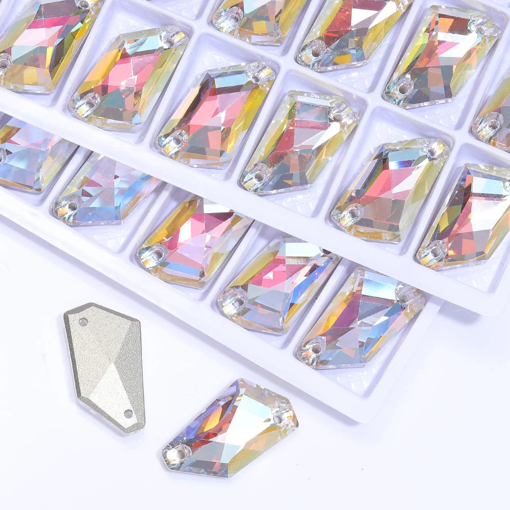 2024 New Product Explosion Factory Direct Wholesale Hot Selling Innovative Design Minimalist Versatile Sew Glass Rhinestones