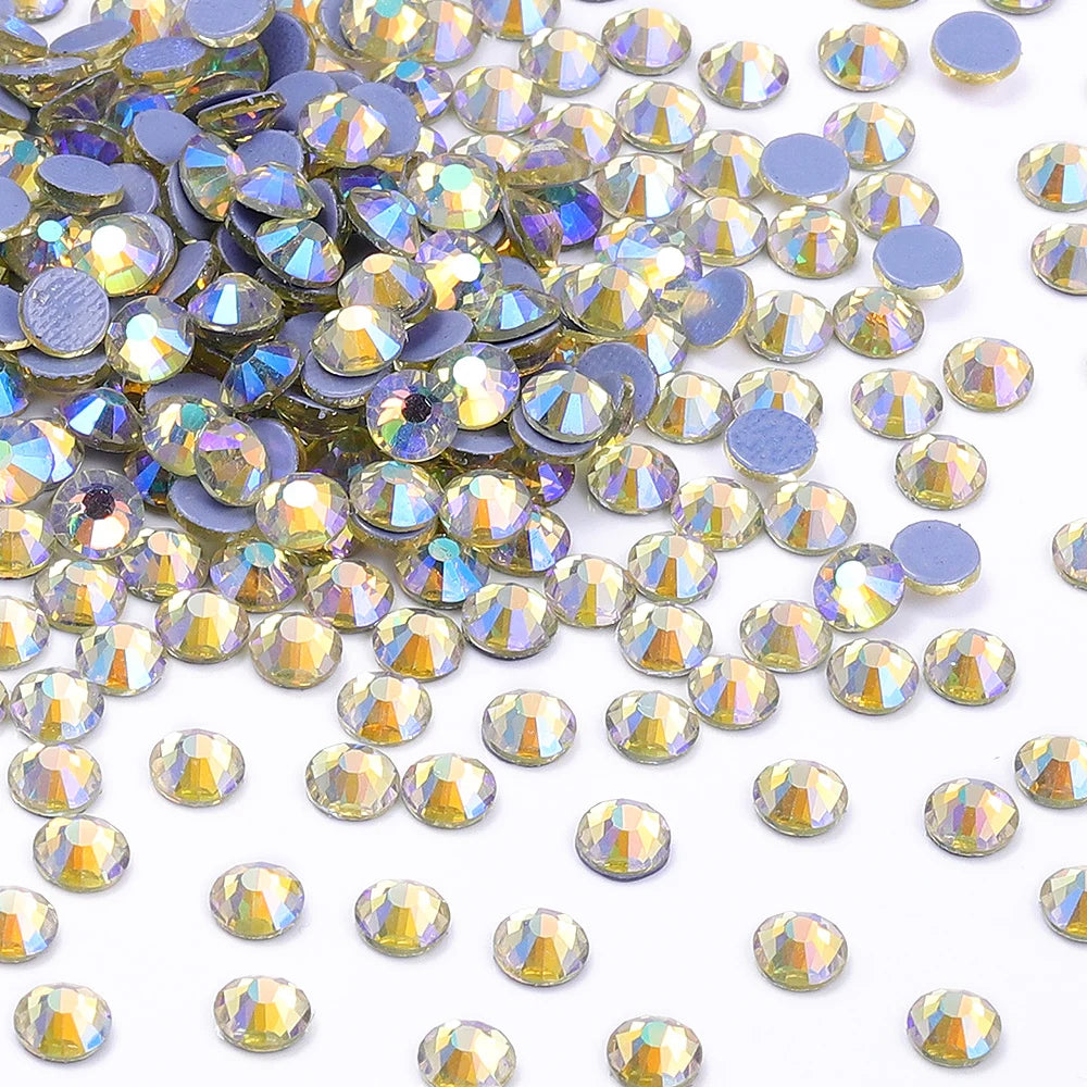 Hotfix Glass Rhinestone Bling Crystal AB Effect High Quality Rhinestones Bulk Crystals Stones Garment Accessories for Clothing