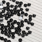 Wholesale Crystal Rhinestone Black Flatback Rhinestones SS3-SS34 Non Hotfix Strass Glue on Nail Art Decoration