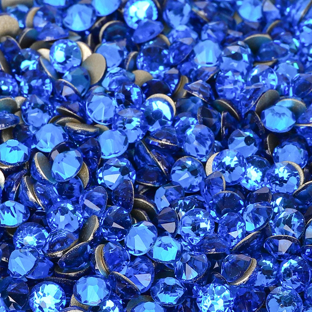 QIYI Factory Direct Wholesale 2088 Non Hot Fix 12 Facets Multi Colors Size Flat Back High Quality Glass Loose Rhinestones