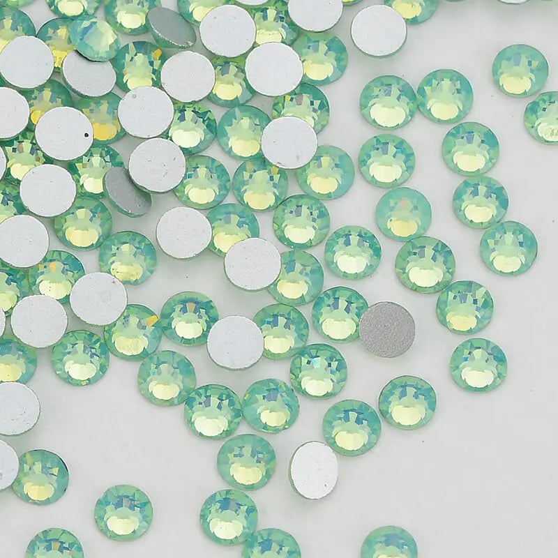 Wholesa 14400PCS Crystal AB Rhinestones Bulk Glass Flatback Non Hotfix Rhinestones Ss10 for Nail Art Garment
