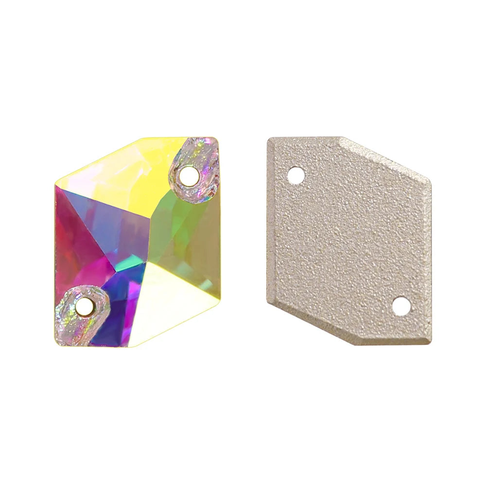 3265 Cosmic Shape 10*12mm/11*14mm/13*17mm/17*21mm Top Quality Durable Innovative Design Clear Glass Sew-on Rhinestones for DIY