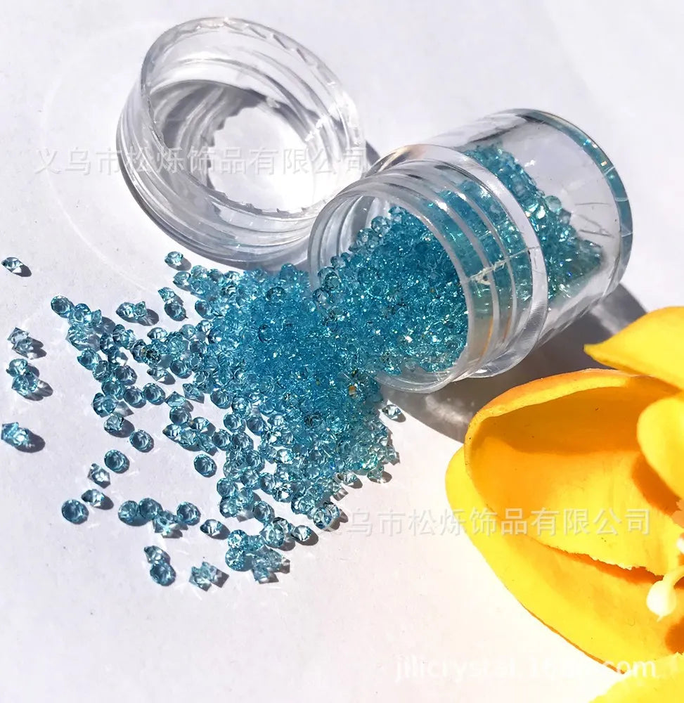 Wholesale Transparent Color Pointback Rhinestone Accessories Nail Art Factory Direct Selling Loose Resin Rhinestones