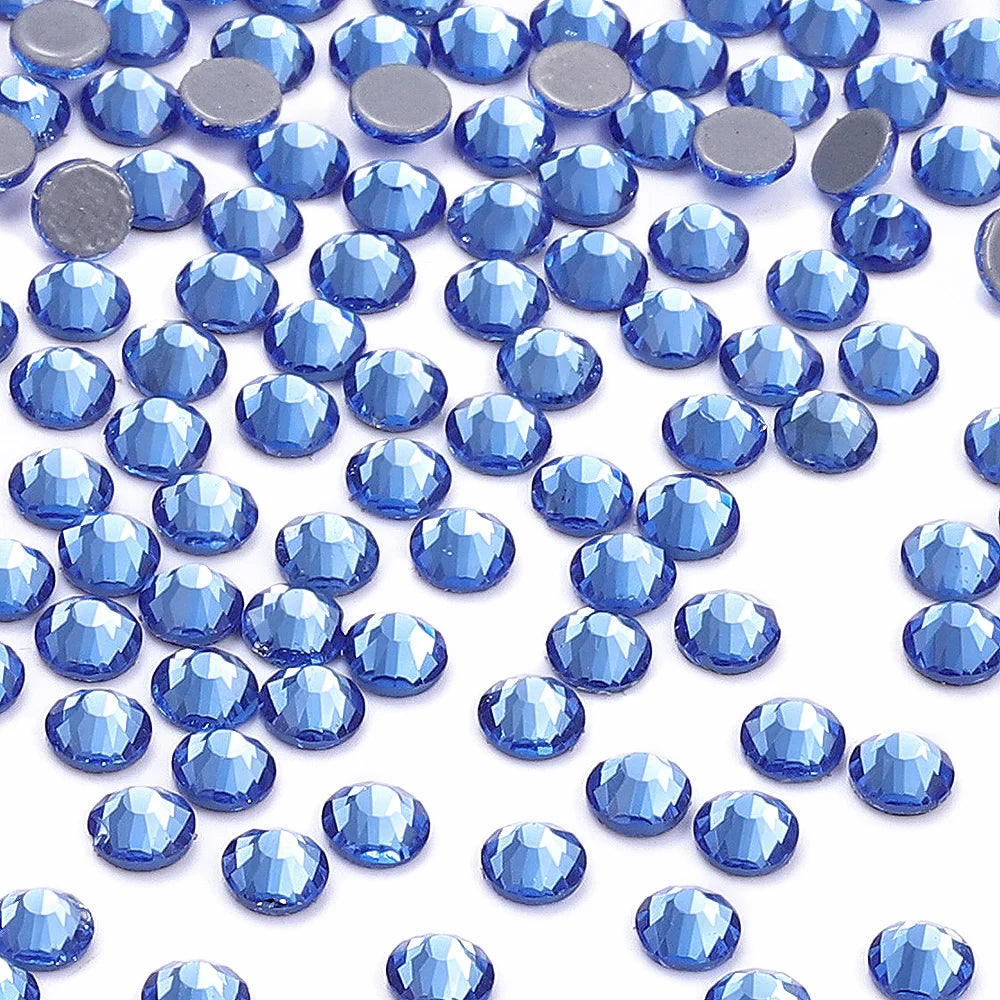 QIYI SS3-SS50 Colorful Hotfix Rhinestones Glitter Crystal Glue on Strass Diamond Rhinestones for Garment Decorations