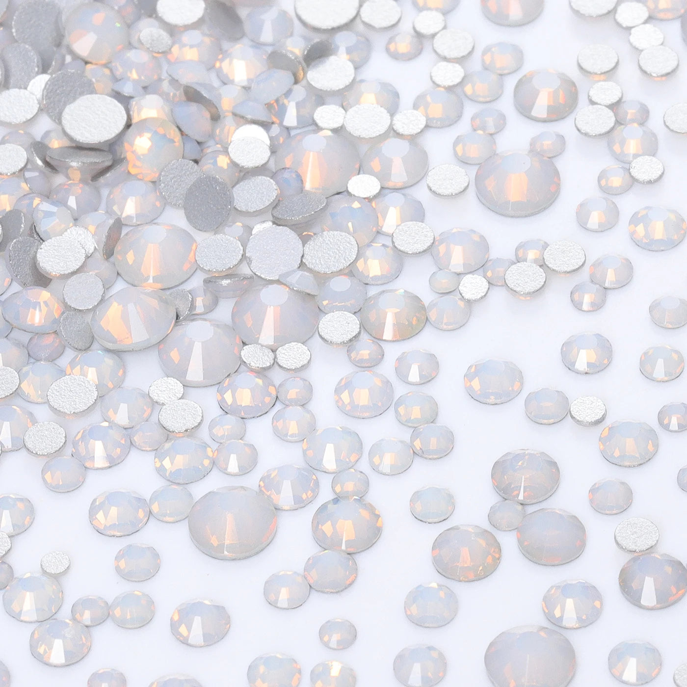 QIYI Wholesale Mixed Size Ss3-ss20 Crystal Rhinestones  Non- Hotfix Round Loose RhinestonesBulk for Decorative Nail Art Crafts