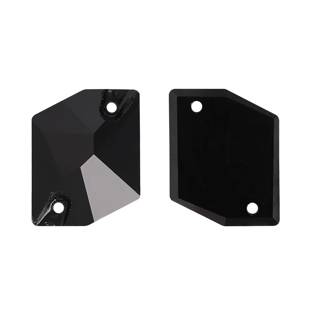 3265 Cosmic Shape 10*12mm/11*14mm/13*17mm/17*21mm Top Quality Durable Innovative Design Clear Glass Sew-on Rhinestones for DIY