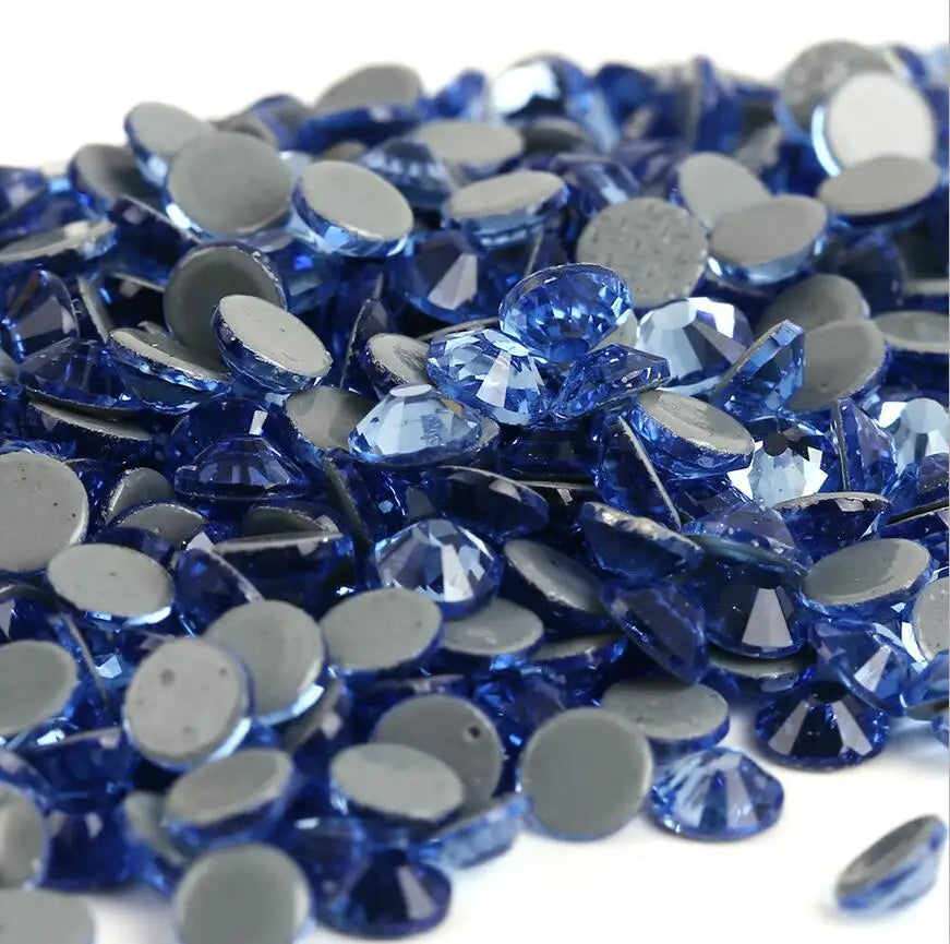 All Sizes 40Colors Crystal AB Hotfix Rhinestones,Glass Strass Hotfix Iron On Rhinestones For Nail Art Sewing & Fabric Decoretion