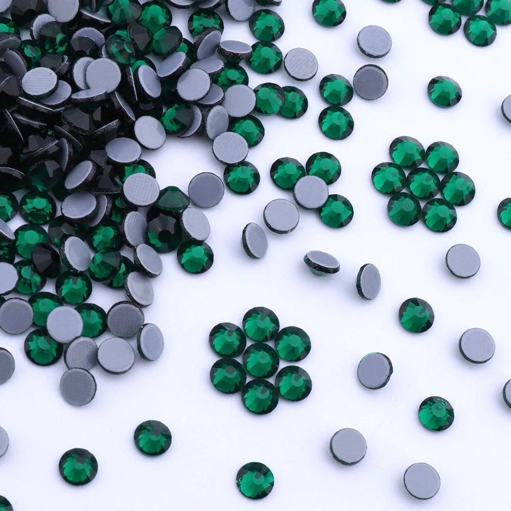 Factory Wholesale Blingbling Flat Back Rhinestones Hot Fix Crystal Glass for Cloth Same Cut Bulk Glass Rhinestones