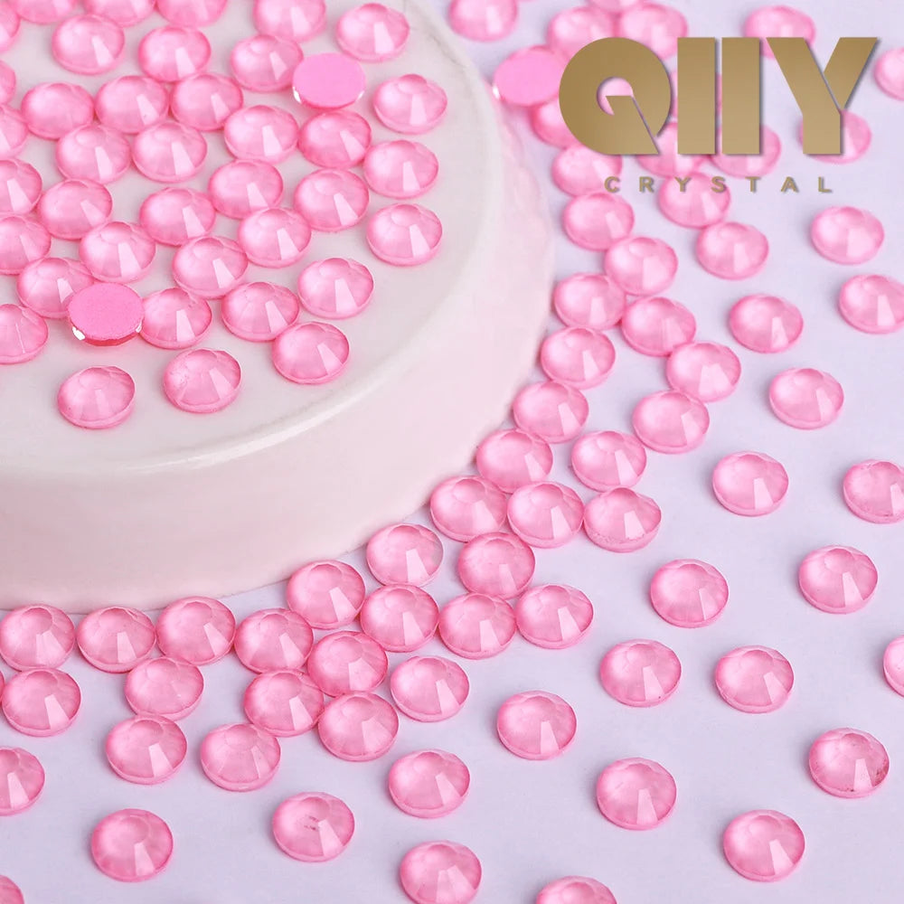 Neon Series Color Factory Wholesale Rhinestone Non Hotfix Neon Flat Back Crystal Pink Glass Rhinestones for DIY Nail Clothing