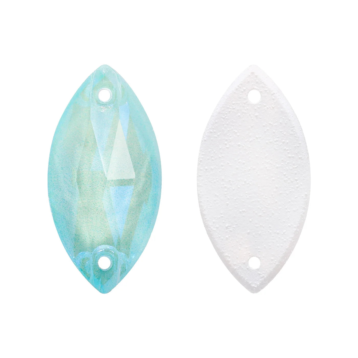Wholesale Navette 55 Colors Shimmer Sew-on Rhinestones Horse Eye Glass Gems Clothing Flatback Sewing Stones for Jewelry Cloth