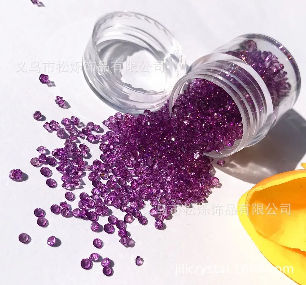 Wholesale Transparent Color Pointback Rhinestone Accessories Nail Art Factory Direct Selling Loose Resin Rhinestones
