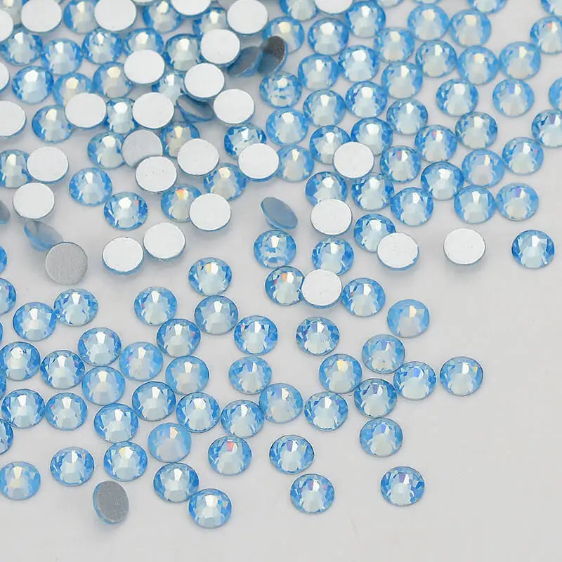 Wholesa 14400PCS Crystal AB Rhinestones Bulk Glass Flatback Non Hotfix Rhinestones Ss10 for Nail Art Garment