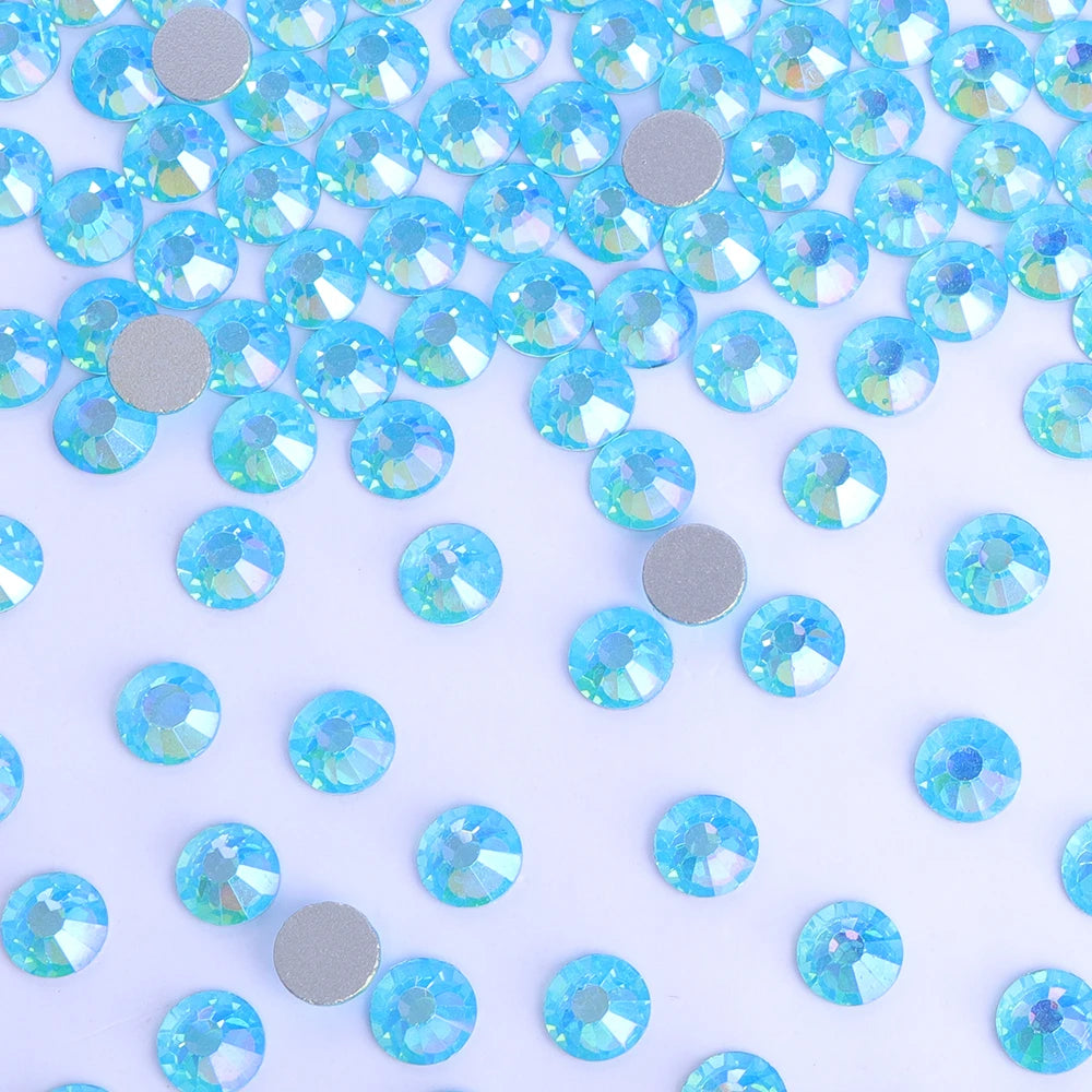 Wholesale 14400pcs Bulk Package Shining Rhinestones Glass AB Crystals Glue on Rhinestones for Car