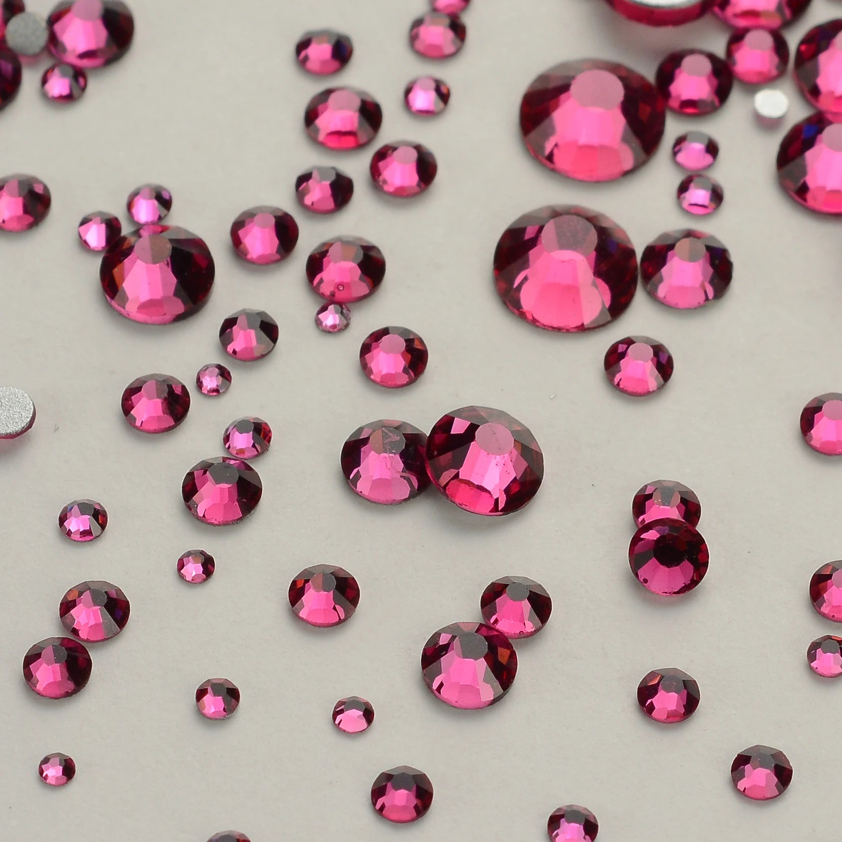 Wholesale Rhinestones Multi Sizes Colorful Non Hotfix Rhinestone Flat Back Nail Rhinestones for DIY Crafts