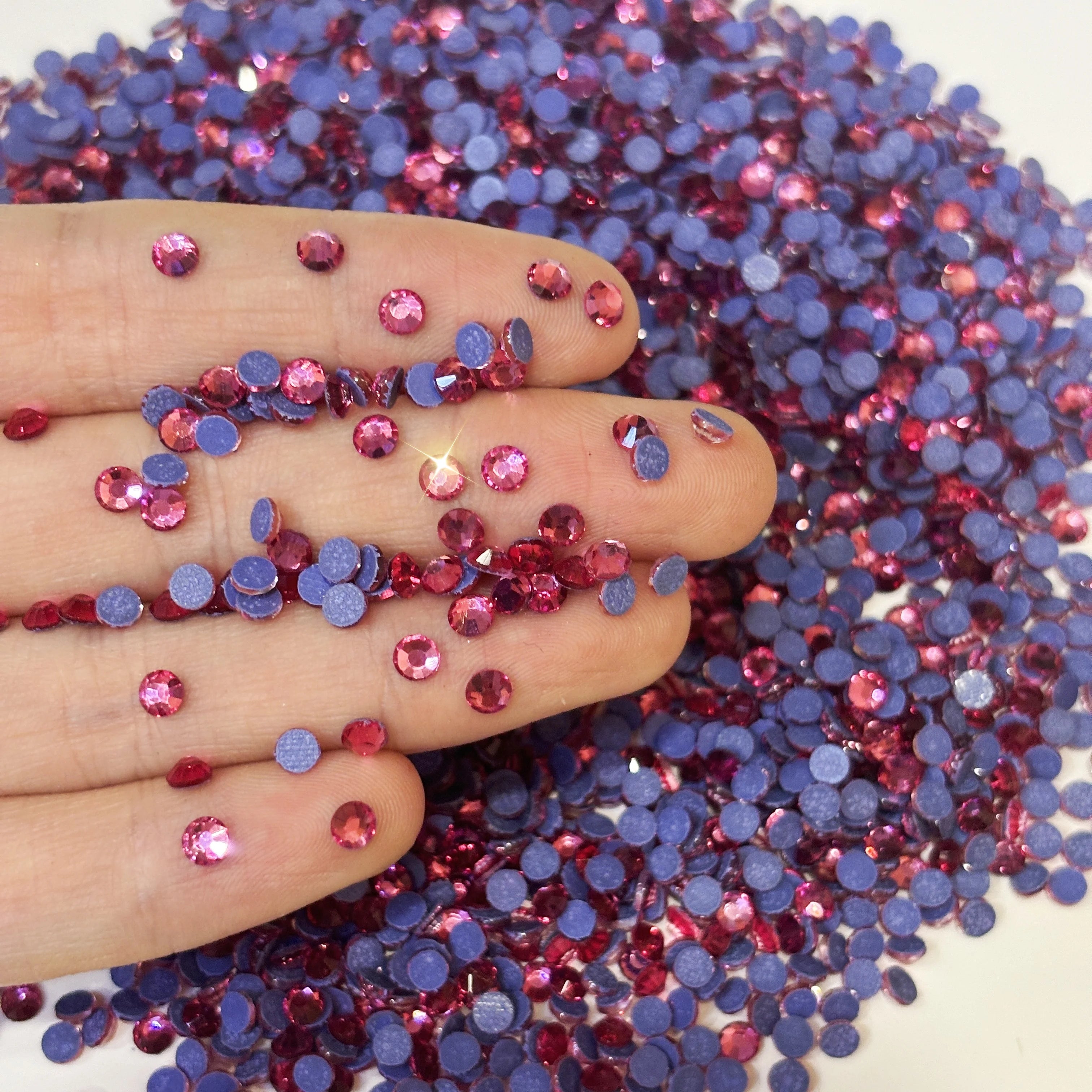 Wholesale SS8 DMC Rhinestones Glass Hot Fix Crystal Diamond Garment Accessories Decorations Flat Back Rhinestone