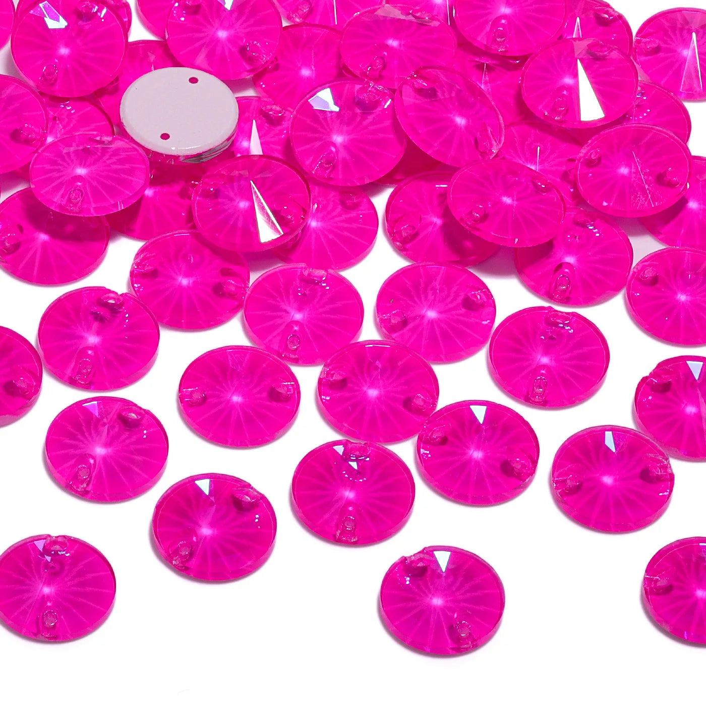K9 High Quality Neon Fuchsia Series Sew on Glass Sewing Stone Crystal Rhinestones for Dancing Gament Decoration