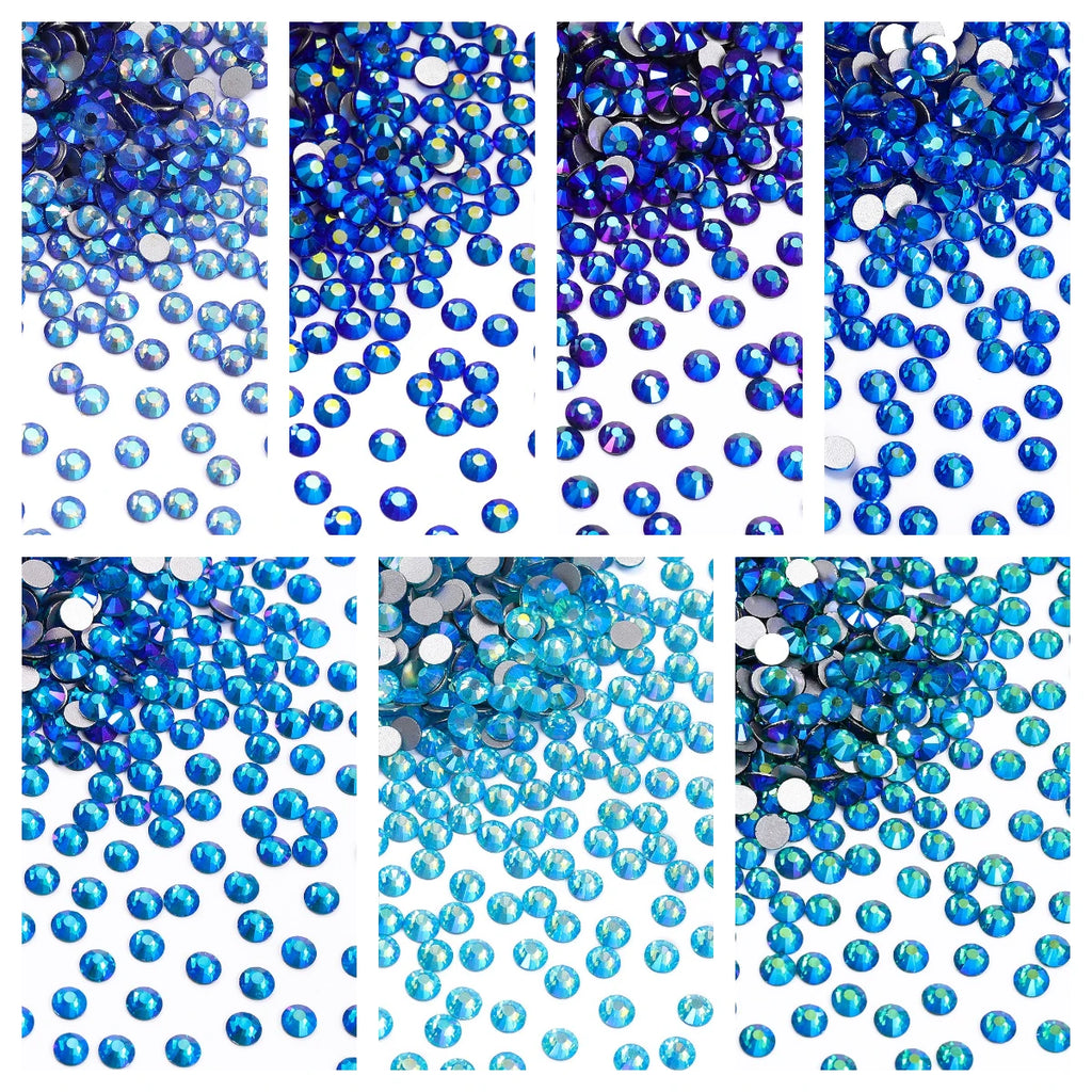QIYI Hot Selling High Quality SS6-SS30 Fashion Effect Cut Non Hofix Glass Flat Back Rhinestone for Decorate Garment Nail Art
