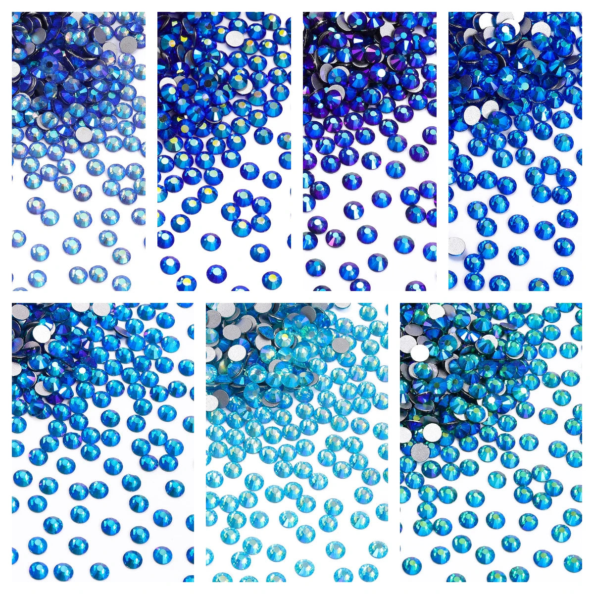 QIYI Hot Selling High Quality SS6-SS30 Fashion Effect Cut Non Hofix Glass Flat Back Rhinestone for Decorate Garment Nail Art