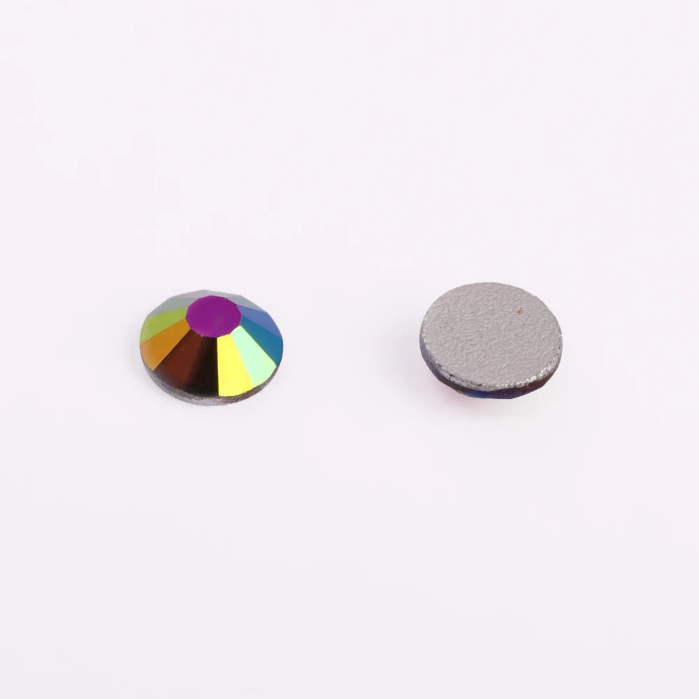 Factory Wholesale SS3 SS4 SS5 SS6 SS8 SS10 SS12 SS16 SS20 Green Magic Crystal Rhinestone Bulk Glass  for Jewelry