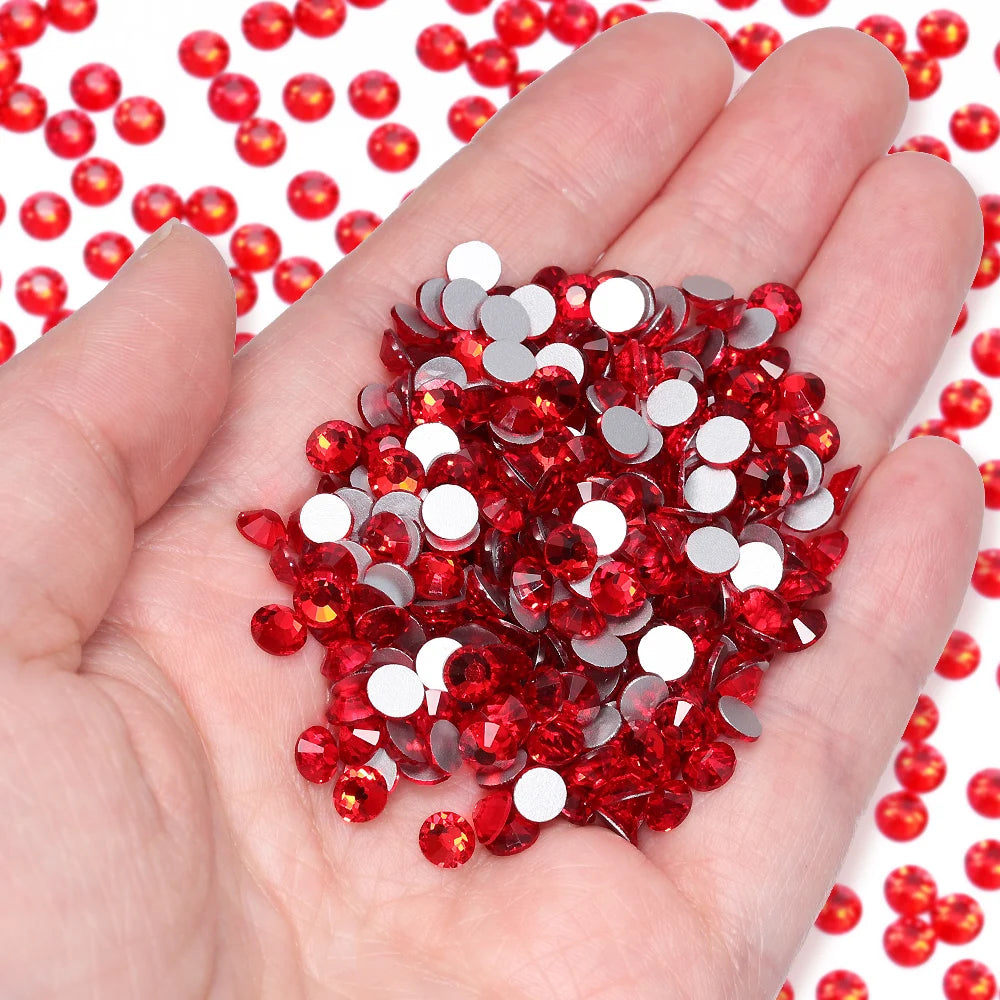 Wholesale 14400pcs/bag Non Hotfix Rhinestones SS6-SS30 Glass Crystal Flatback Regular Cut Rhinestones for Nails Art