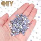 QIYI Hot-Fix Crystal Black Glass Flat Back  Applique Technique  Bulk Purchasing Various Rhinestones for Wedding Dresses Shoes