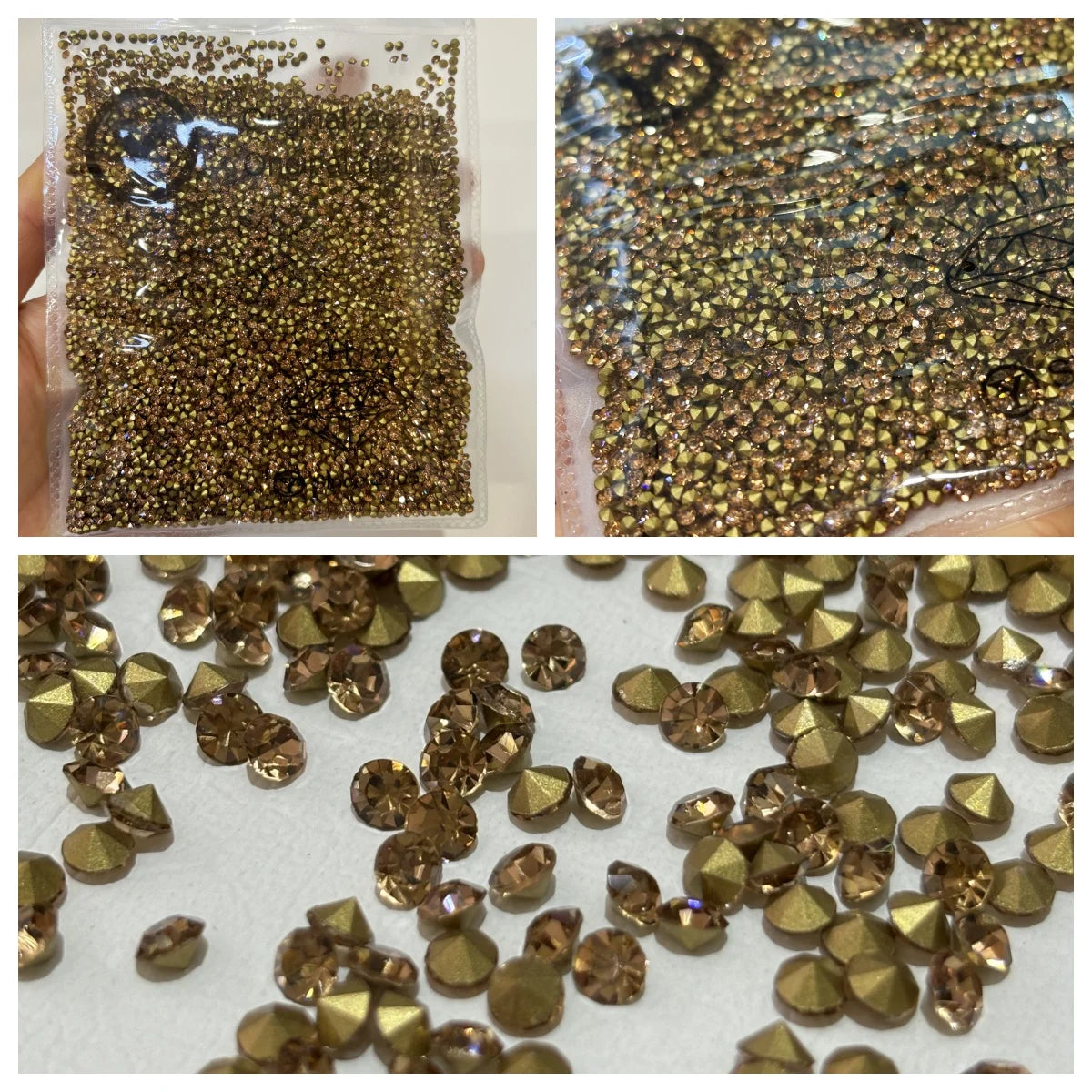 Wholesale SS6-SS45 LCT Rhinestones Non Hotfix  Bulk Point Back Crystal Glass Chatons Nail Art DIY Jewelry Decoration Materials
