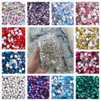 Wholesale High Quality Non Hotfix Rhinestone Diamond Strass Flatback Glass Crystal Rhinestones Bulk for Cloth DIY Crafts