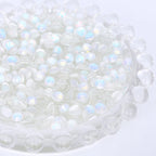 QIYI Wholesale Rhinestone Bulk Glitter Bling Diamond Mocha Opal Non Hotfix Glass Rhinestones Trimmings for Nail Crystals