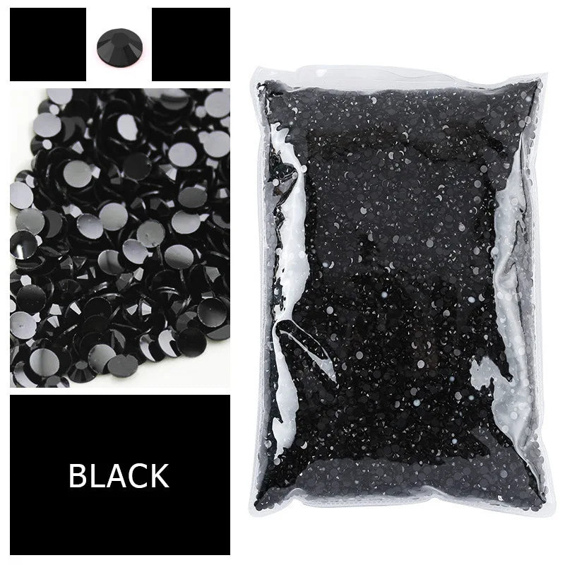 Wholesale Flat Back 2/3/4/5mm Resin Rhinestones Macaroon Series Strass Bulk Bag Rhinestone 50000 Pcs /bag