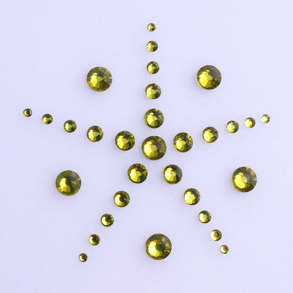 QIYI Factory Wholesale Mixed Size Ss4-ss20 Bling Crystal Rhinestones Bulk for Decorative Nail Art