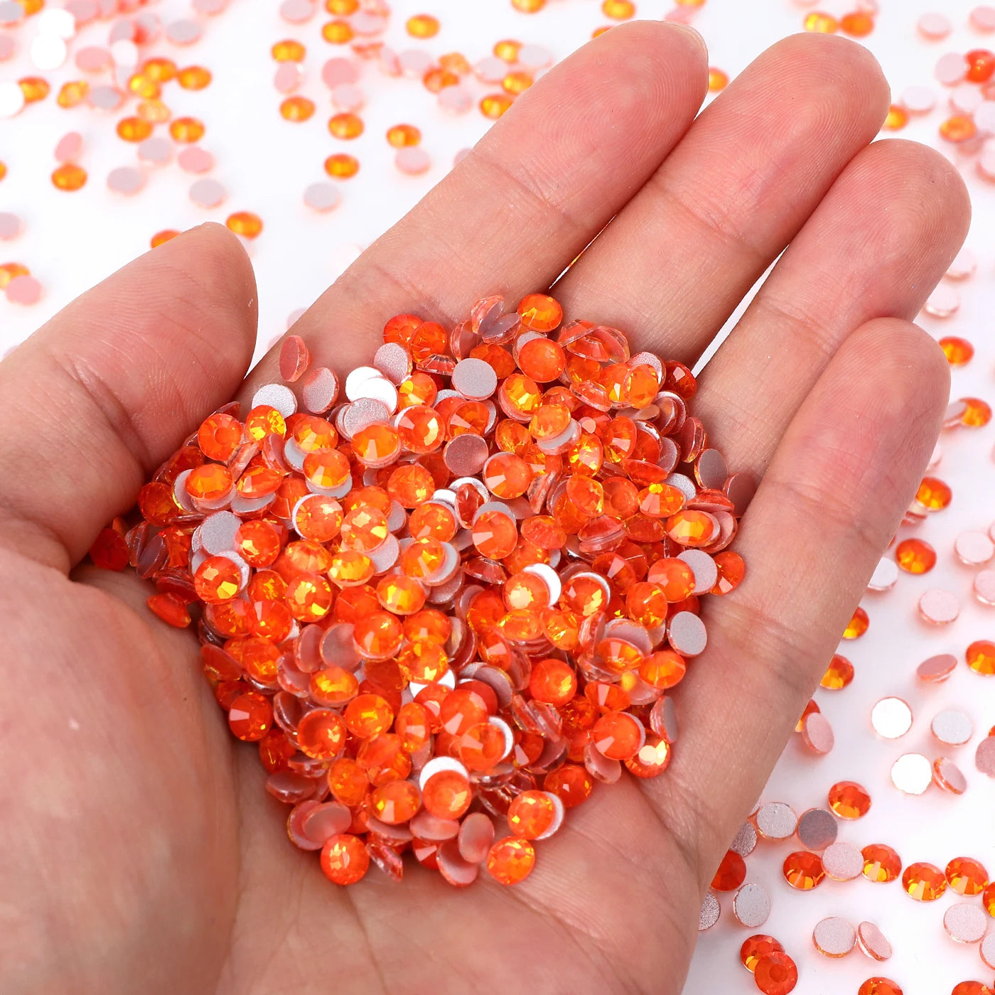 Flashing Colors New Design Wholesale Rhinestone Non Hotfix Flat Back Crystal Glass  for DIY Nail Clothing