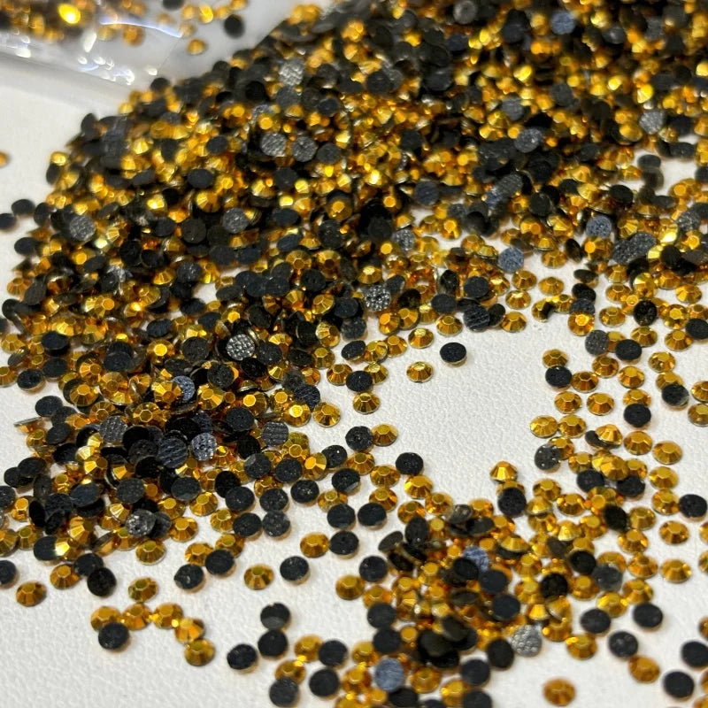 SS8 S10 SS16 Flat Back Resin Rhinestone Wholesale Hot Fix Crystal DIY Decoration & Garments Materials Rhinestone