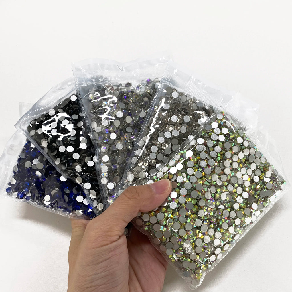 QIYI 1130-1187 SS3-SS20 Factory Direct Wholesale High Quality Durable Glass Crystal Non Hot Fix Flat Back Rhinestones for Girls