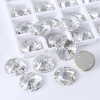 Wholesale Rivoli Rhinestones 55 Colors Crystal Strass AB Sew-on Rhinestones Glass Gems Clothing Flatback Sewing Stones for Women