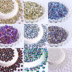 QIYI  SS30-SS60 1130-1187 14400pcs Non Hot Fix Flat Back Factory Wholesale High Quality Durable Glass Rhinestones for Girls