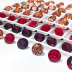 QIYI 2024 Fashion Wholesale Clear Colors Shimmer Luxury Top Quality K9 XIRIUS Chaton Pointback Rhinestone for DIY Garments