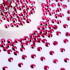 Wholesale 1440pcs Customize Flat Back Crystal Rhinestones Mineral Fuchsia Nail Charms Diamond Glass Bulk for Jewelry