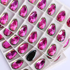 Wholesales Customize New Trend Drop  Shapes Colors Crystal Beads Sewing-On Rhinestones for Jewelry Clothes